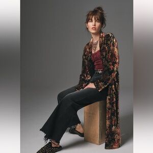 RARE Free people Simone Velvet Duster
